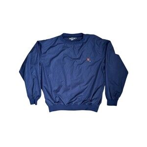 Vintage Polo Golf Ralph Lauren Windbreaker Pullover Jacket XL - Navy Blue Mesh L